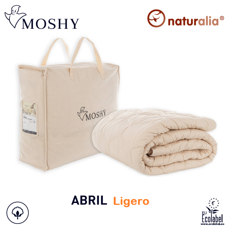 Edredó Nòrdic ABRIL Ligero Naturalia de Moshy - 250 gr/m2 Farcit Nòrdic de Cotó Natural i Ecològic