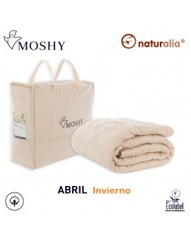 Edredón Nórdico ABRIL Invierno Naturalia de Moshy - 400 gr/m2 Relleno Nórdico de Algodón Natural y Ecológico