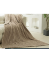 Manta Plaid Microfibra de Coralina GALAND beige de Clara Vidal 140x200 cm