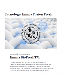 Colchón Emma Fusion Fresh FOAM - Gama Exclusiva Emma Deluxe - HR