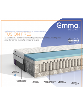 Emma Fusion Fresh HYBRID - Pack Estalvi Matalàs + Coixins Premium Diamond Degree