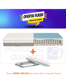 Emma Fusion Fresh HYBRID - Pack Ahorro Colchón + Almohadas Premium Diamond Degree