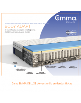 Colchón Emma Body Adapt HYBRID - Gama Exclusiva Emma Deluxe - Híbrido