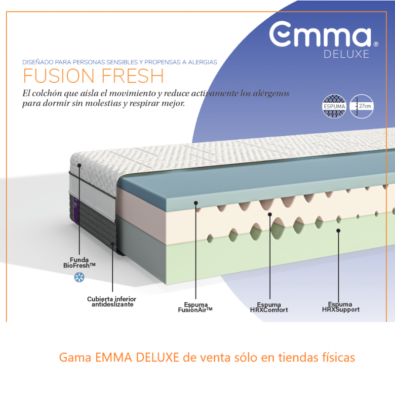 Colchón Emma Fusion Fresh...