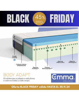 Colchón Emma Body Adapt FOAM - Gama Exclusiva Emma Deluxe - HR