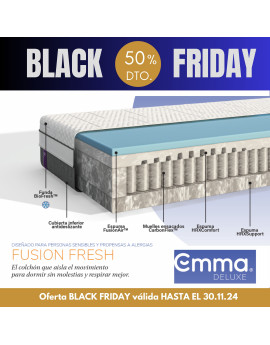 Colchón Emma Fusion Fresh HYBRID - Gama Exclusiva Emma Deluxe - Híbrido