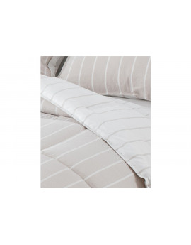 Edredón Duvet reversible ROYAL STRIPES beige