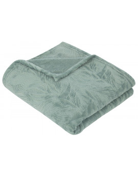 Manta Plaid Microfibra de Sedalina YORK verde 125x150 cm