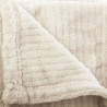 Manta Plaid Microfibra de Sedalina ORLEAND beige 125x150 cm