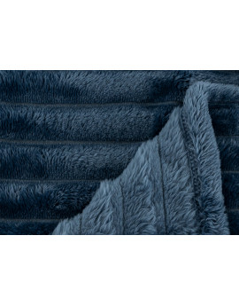 Manta Plaid Sedalina Flannel MATTIAS blau de Atmosphera 130x170 cm