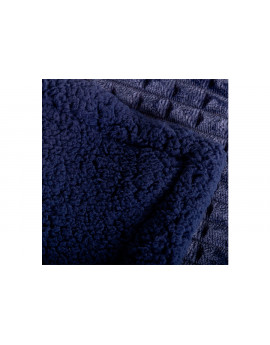 Manta Plaid Sherpa Coralina OSLANIA azul 130x160 cm