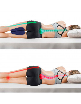 Almohada ergonómica KNEE PILLOW para piernas, rodillas y pelvis en forma de corazón - Ortopédica aliviar dolor espalda y ciática