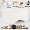 Almohada para Rodillas Mash Care Rodi Pillow - Ergonómica - Ortopédica aliviar dolor espalda/lumbar/cervicales/cadera y ciática