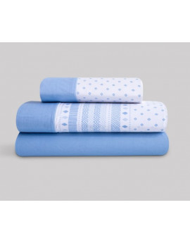 Joc Llençols 30/27 Estampat SAIL blau