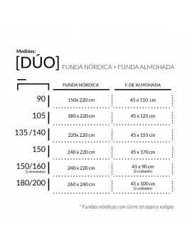 Funda Nòrdica CARMEN ( Duo de funda nòrdica + Funda Coixí ) de ESTELIA