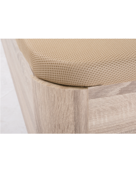 Canapé Abatible KURVIT - Madera CAMBRIAN / Tapa 3D BEIGE