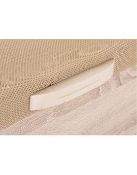 Canapé Abatible KURVIT - Madera CAMBRIAN / Tapa 3D BEIGE